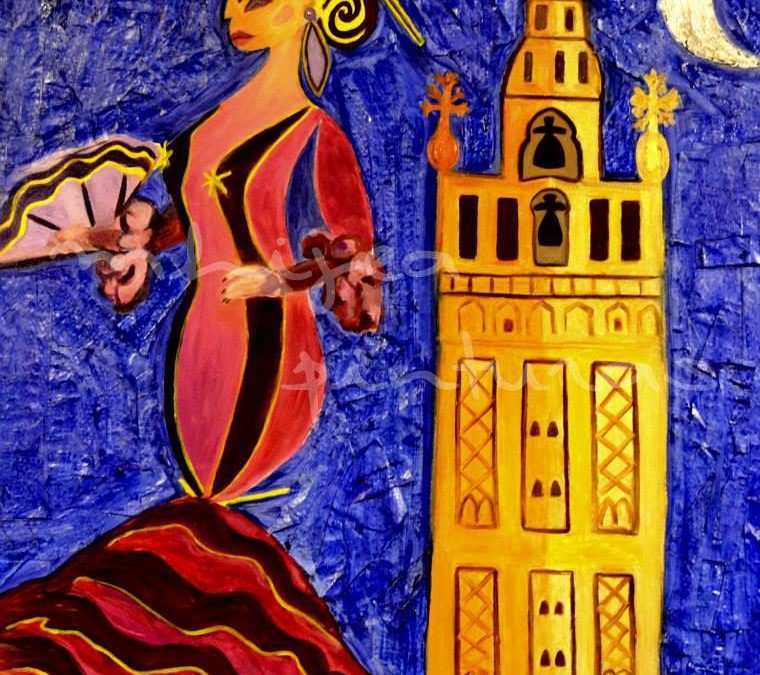Flamenca y Giralda