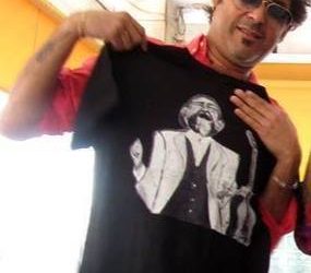 Camiseta negra hombre Manuel Molina